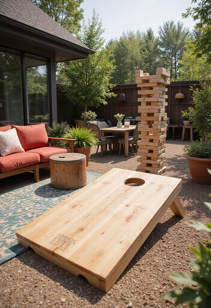 29 Patio Design Inspirations Pinterest Users Are Saving 14. Outdoor Games and Activities