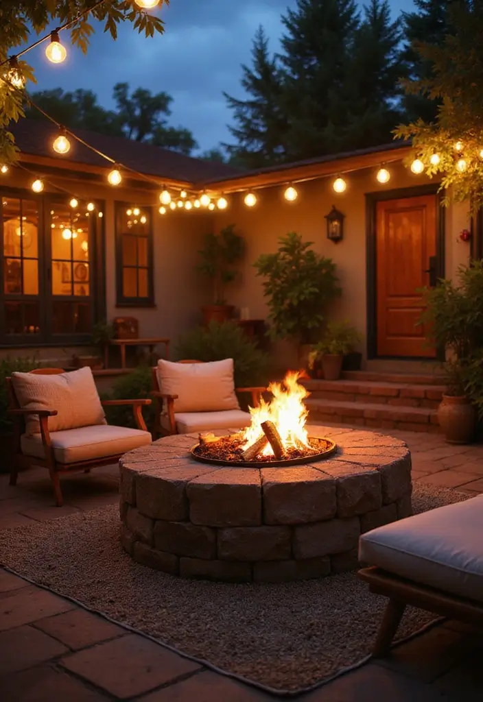 29 Patio Design Inspirations Pinterest Users Are Saving 4. Cozy Fire Pit Areas