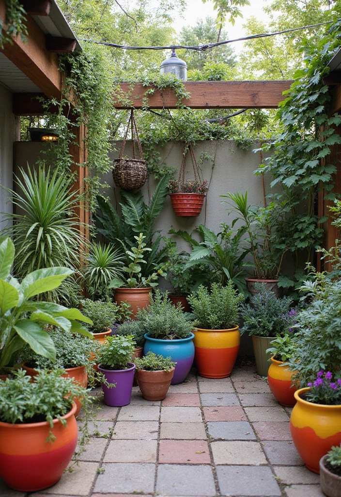 29 Patio Design Inspirations Pinterest Users Are Saving 7. Vibrant Planters and Pots