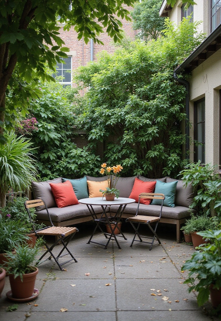 29 Patio Seating Area Layouts That Feel Welcoming 1 29 Patio Seating Area Layouts That Feel Welcoming 1. Lush Green Corner Retreat