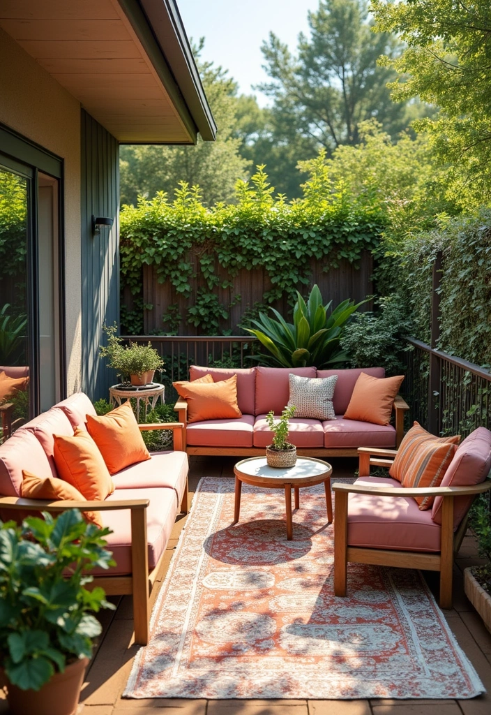 29 Patio Seating Area Layouts That Feel Welcoming 13 29 Patio Seating Area Layouts That Feel Welcoming 13. Seasonal Decor and Flexibility