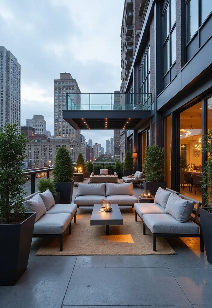 29 Patio Seating Area Layouts That Feel Welcoming 20 29 Patio Seating Area Layouts That Feel Welcoming 20. Urban Chic Rooftop