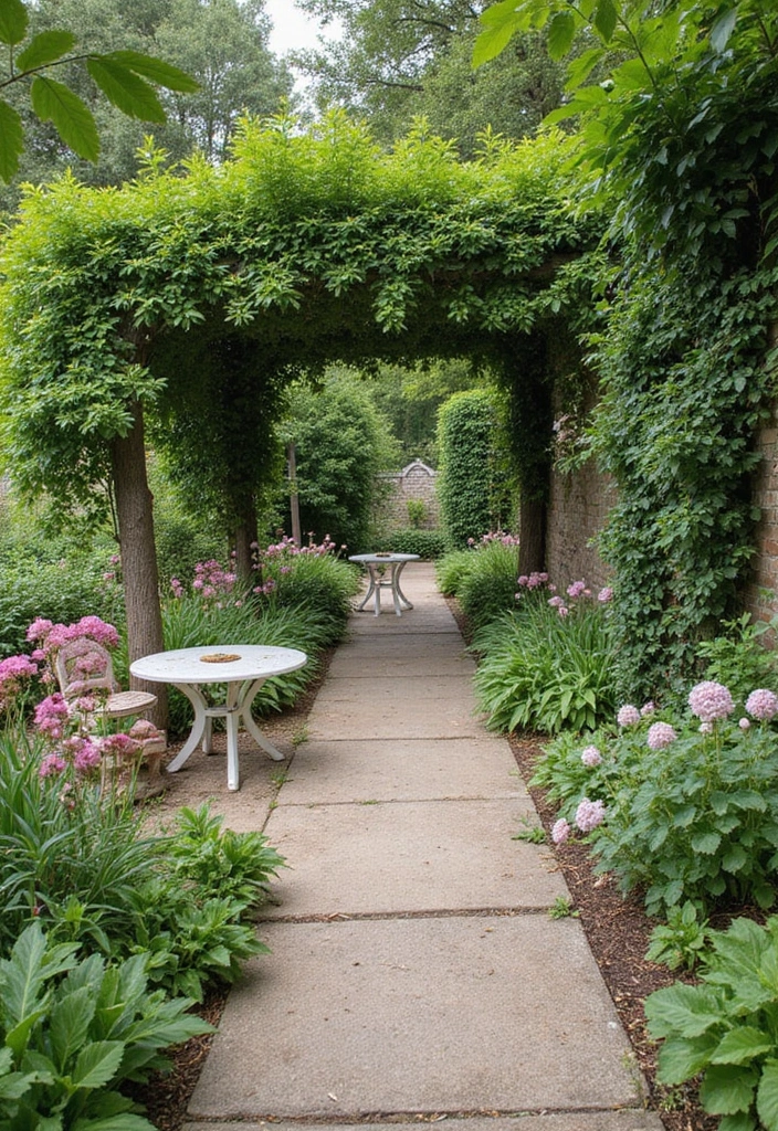 29 Patio Seating Area Layouts That Feel Welcoming 29 29 Patio Seating Area Layouts That Feel Welcoming 29. Charming Garden Pathway Seating