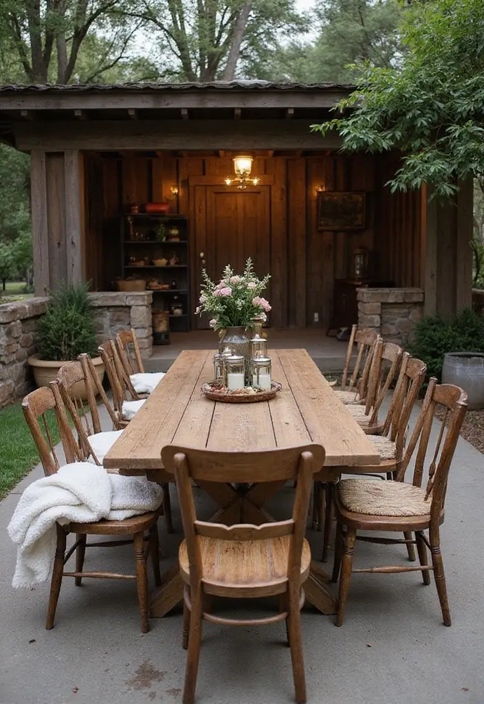 29 Patio Seating Area Layouts That Feel Welcoming 3 29 Patio Seating Area Layouts That Feel Welcoming 3. Rustic Farmhouse Vibe