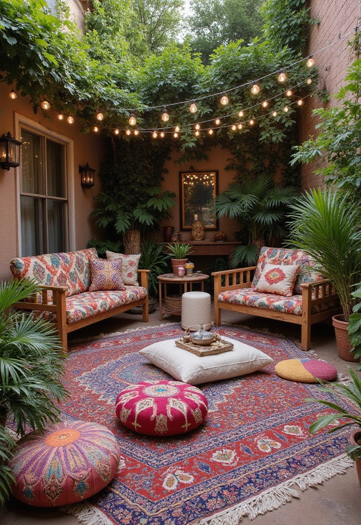 29 Patio Seating Area Layouts That Feel Welcoming 4 29 Patio Seating Area Layouts That Feel Welcoming 4. Chic Bohemian Escape