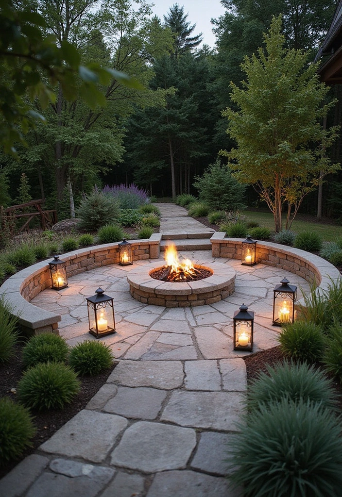 29 Round Patio Ideas That Feel Unique and Inviting 1 29 Round Patio Ideas That Feel Unique and Inviting 1. Eco Friendly Circular Stone Patios