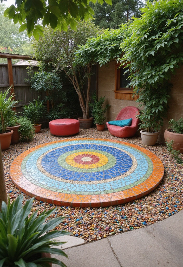 29 Round Patio Ideas That Feel Unique and Inviting 10 29 Round Patio Ideas That Feel Unique and Inviting 10. Artistic Circular Patios