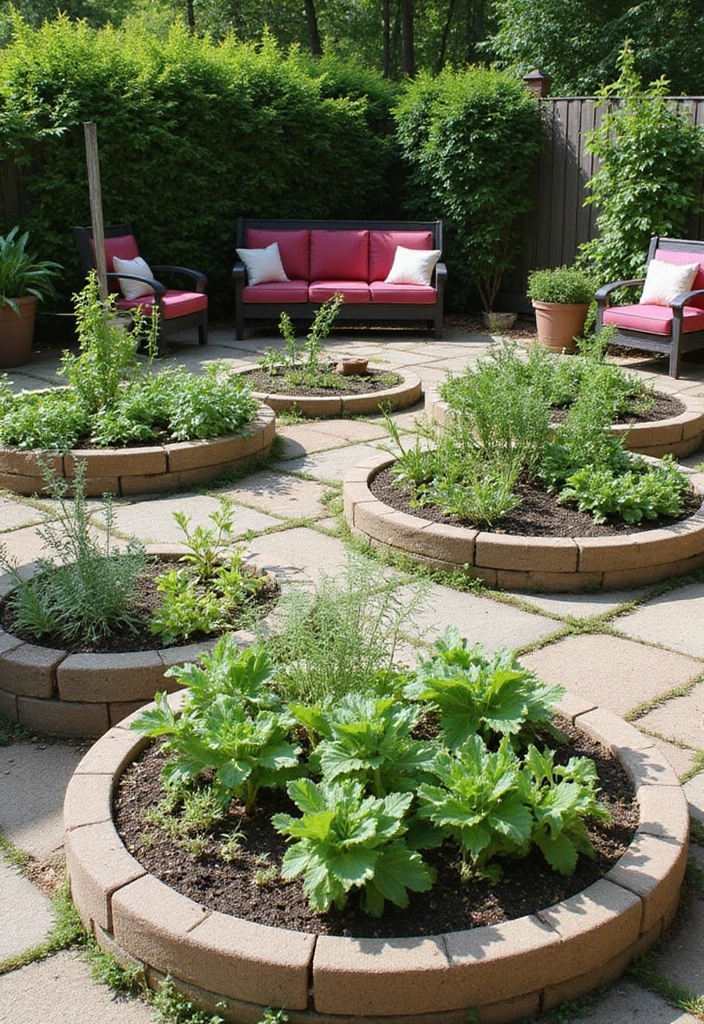 29 Round Patio Ideas That Feel Unique and Inviting 11 29 Round Patio Ideas That Feel Unique and Inviting 11. Round Patios with Edible Gardens