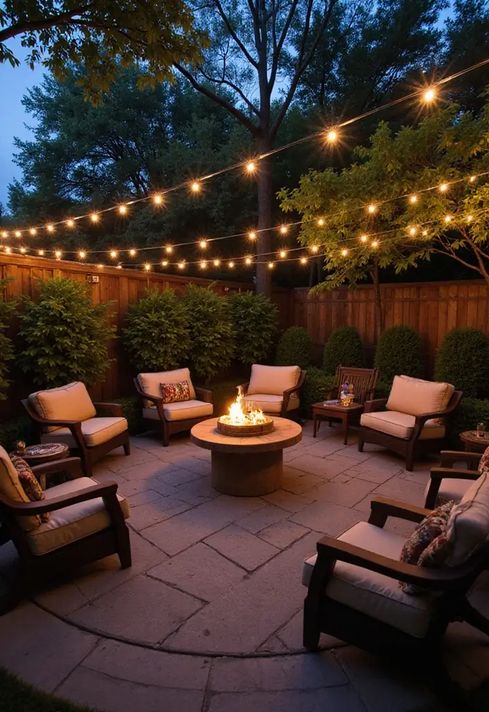 29 Round Patio Ideas That Feel Unique and Inviting 19 29 Round Patio Ideas That Feel Unique and Inviting 19. Round Patios with Unique Lighting