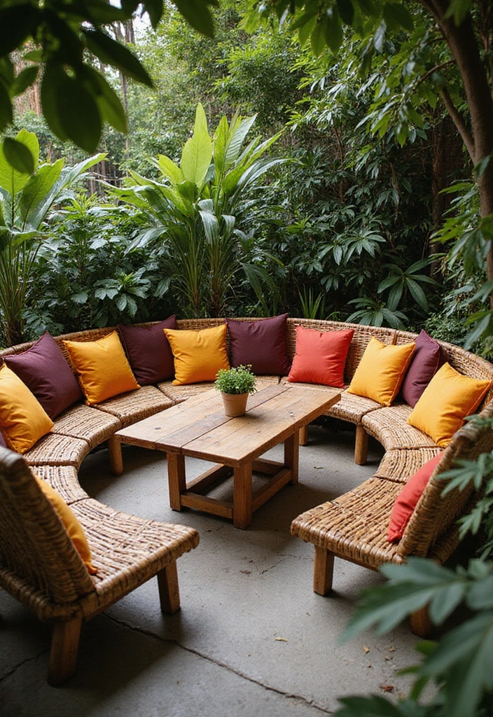 29 Round Patio Ideas That Feel Unique and Inviting 2 29 Round Patio Ideas That Feel Unique and Inviting 2. Cozy Seating Nooks