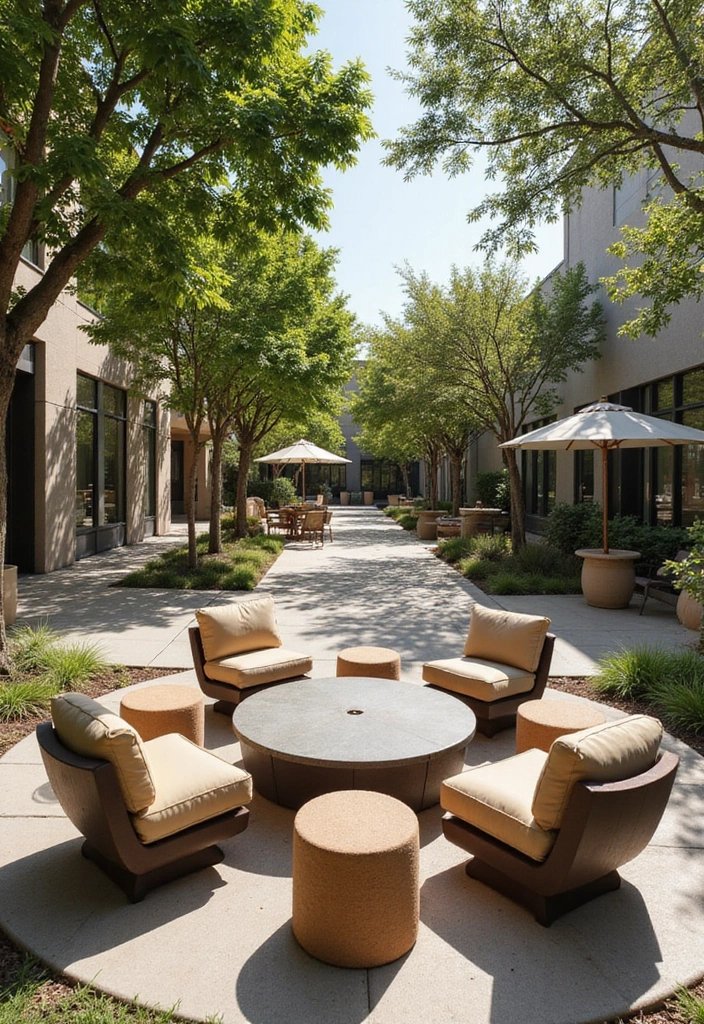 29 Round Patio Ideas That Feel Unique and Inviting 29 29 Round Patio Ideas That Feel Unique and Inviting 29. Round Patios with Community Spaces