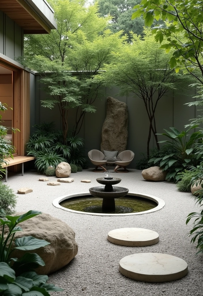 29 Round Patio Ideas That Feel Unique and Inviting 4 29 Round Patio Ideas That Feel Unique and Inviting 4. Zen Inspired Round Patios