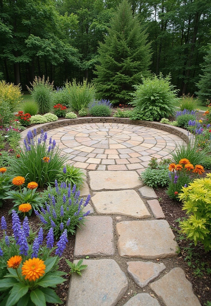 29 Round Patio Ideas That Feel Unique and Inviting 6 29 Round Patio Ideas That Feel Unique and Inviting 6. Circular Garden Patios