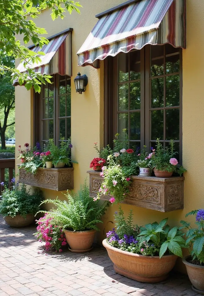 29 Small Patio Ideas That Make Tiny Spaces Feel Bigger 9 29 Small Patio Ideas That Make Tiny Spaces Feel Bigger 9. Window Boxes for Added Greenery