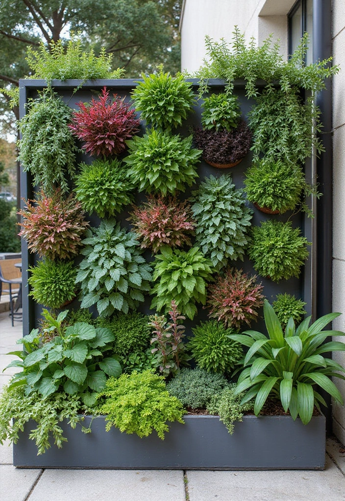 29 Small Yard Patio Ideas That Make the Most of Space 1. Vertical Garden Wall