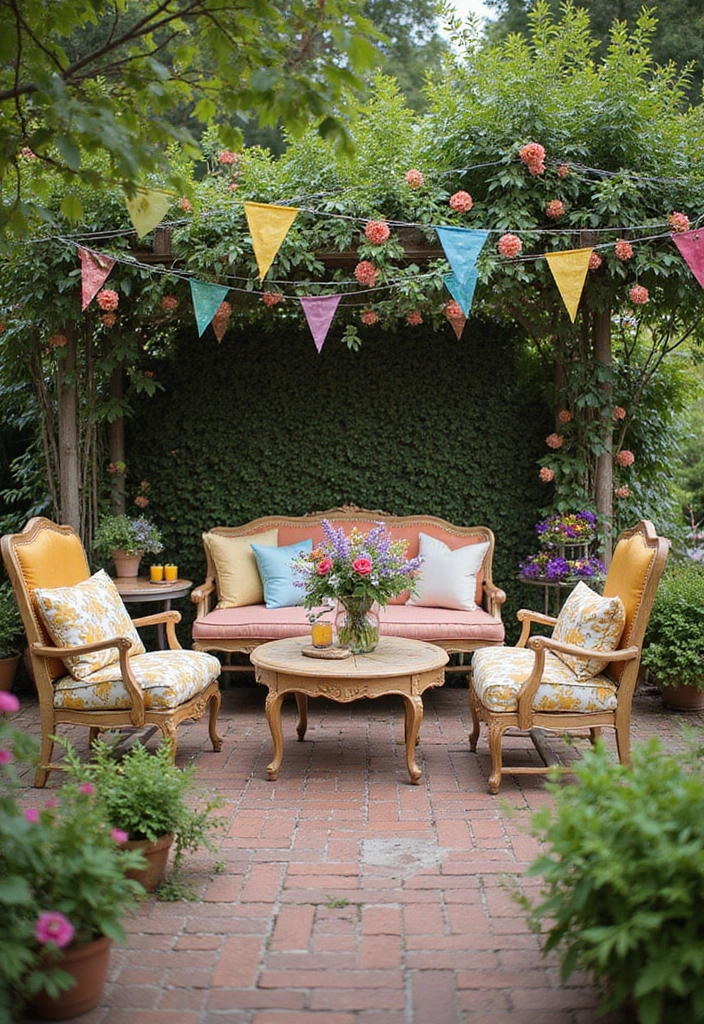 30 Brick Patio Designs That Blend Rustic and Elegant 28. Charming Brick Patios for Garden Parties