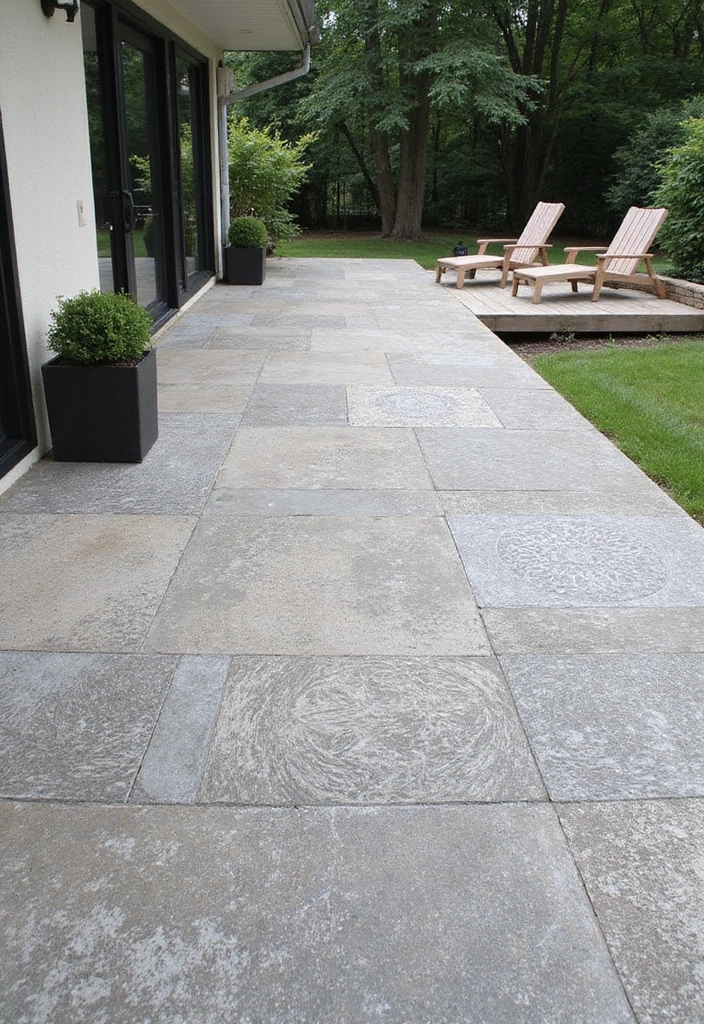 30 Concrete Patio Ideas That Look Sleek and Modern 1. Textured Concrete