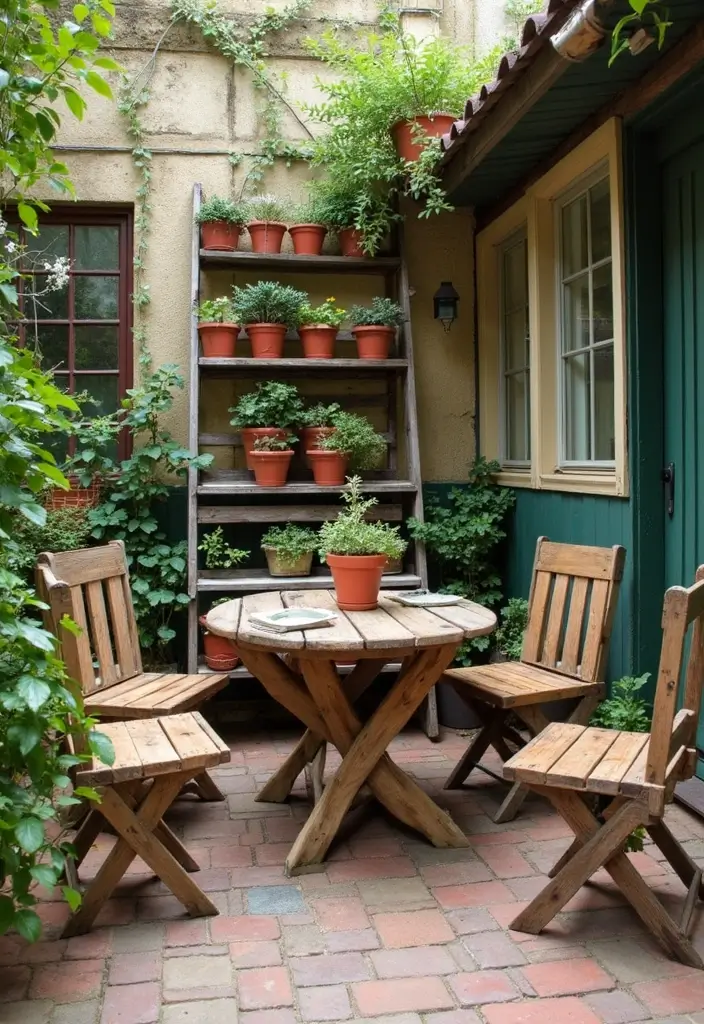 30 Deck and Patio Ideas That Blend Perfectly Together 11. Upcycled Furniture