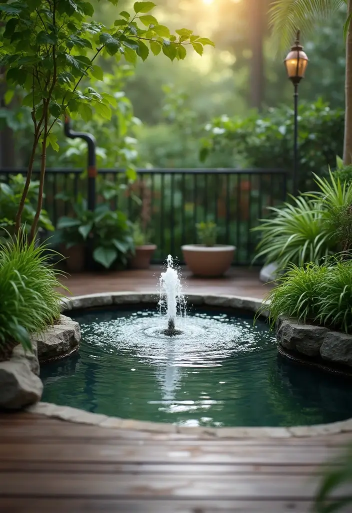 30 Deck and Patio Ideas That Blend Perfectly Together 13. Water Features
