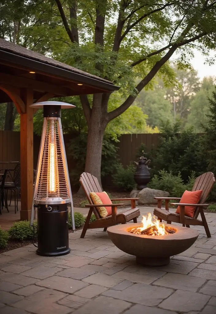 30 Deck and Patio Ideas That Blend Perfectly Together 20. Eco Friendly Heating Options