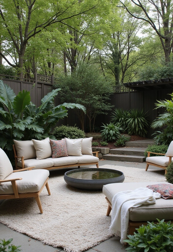 30 Deck and Patio Ideas That Blend Perfectly Together 30. Outdoor Meditation Spaces