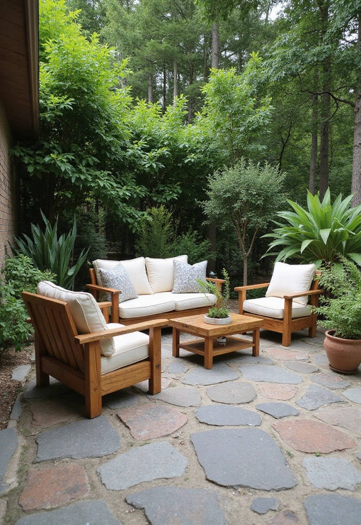 30 Flagstone Patio Ideas That Add Timeless Beauty 12 30 Flagstone Patio Ideas That Add Timeless Beauty 12. Eco Friendly Seating Areas