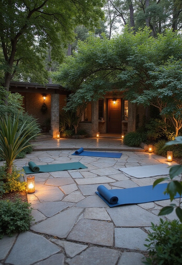 30 Flagstone Patio Ideas That Add Timeless Beauty 13 30 Flagstone Patio Ideas That Add Timeless Beauty 13. Backyard Yoga Retreat