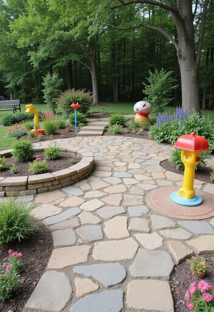 30 Flagstone Patio Ideas That Add Timeless Beauty 18 30 Flagstone Patio Ideas That Add Timeless Beauty 18. Playful Flagstone Patios for Kids