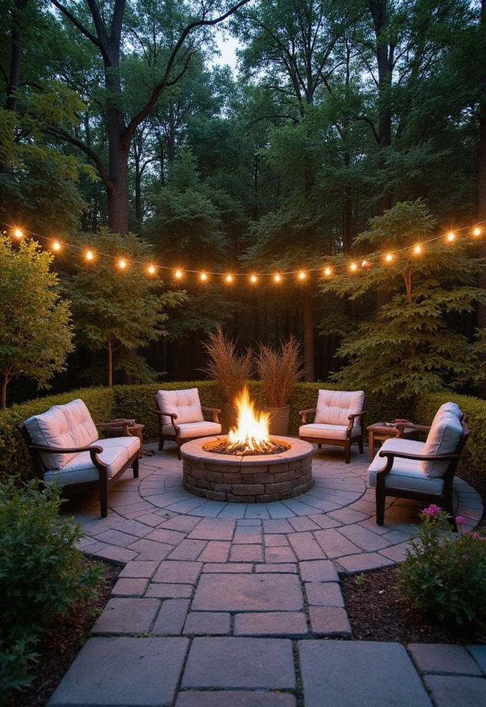 30 Flagstone Patio Ideas That Add Timeless Beauty 2 30 Flagstone Patio Ideas That Add Timeless Beauty 2. Cozy Fire Pit Area