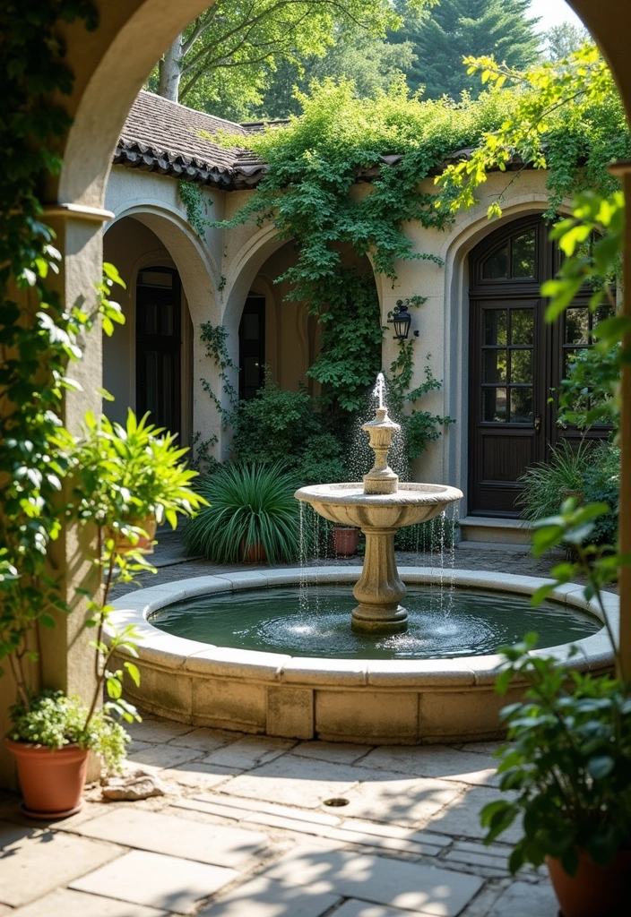 30 French Patio Designs That Feel Elegant and Romantic 13 30 French Patio Designs That Feel Elegant and Romantic 13. Serene Water Features