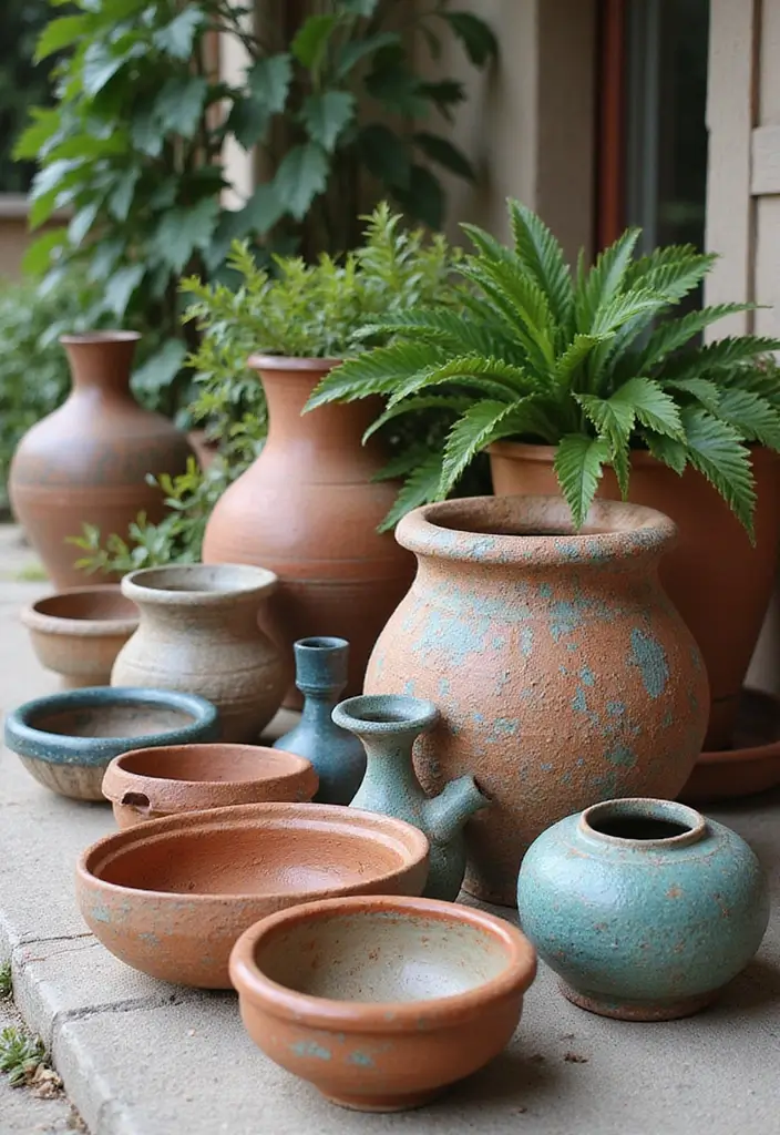 30 French Patio Designs That Feel Elegant and Romantic 27 30 French Patio Designs That Feel Elegant and Romantic 27. Handcrafted Pottery