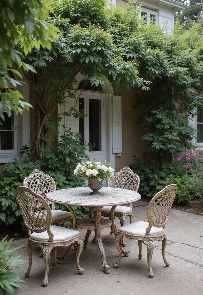 30 French Patio Designs That Feel Elegant and Romantic 3 30 French Patio Designs That Feel Elegant and Romantic 3. Vintage Garden Furniture