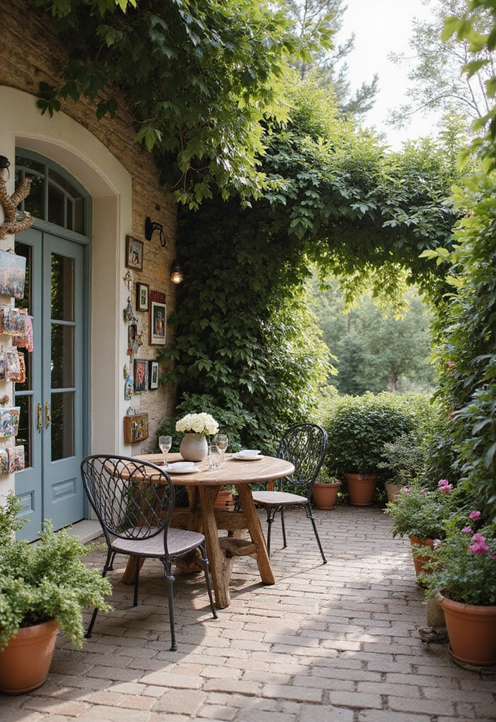 30 French Patio Designs That Feel Elegant and Romantic 30 30 French Patio Designs That Feel Elegant and Romantic 30. Personal Touches