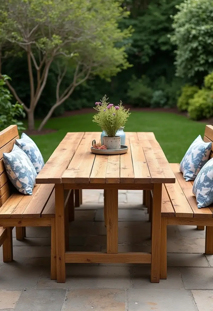 30 Outdoor Patio Furniture Sets That Look Stylish and Cozy 1. Reclaimed Wood Dining Set