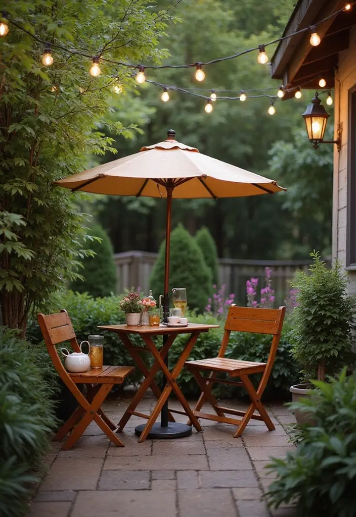 30 Outdoor Patio Furniture Sets That Look Stylish and Cozy 11. Folding Bistro Sets
