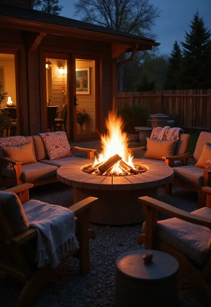 30 Outdoor Patio Furniture Sets That Look Stylish and Cozy 26. Cozy Fire Pits