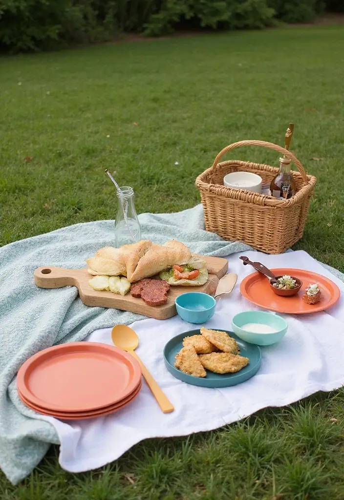 30 Outdoor Patio Furniture Sets That Look Stylish and Cozy 28. Chic Picnic Sets