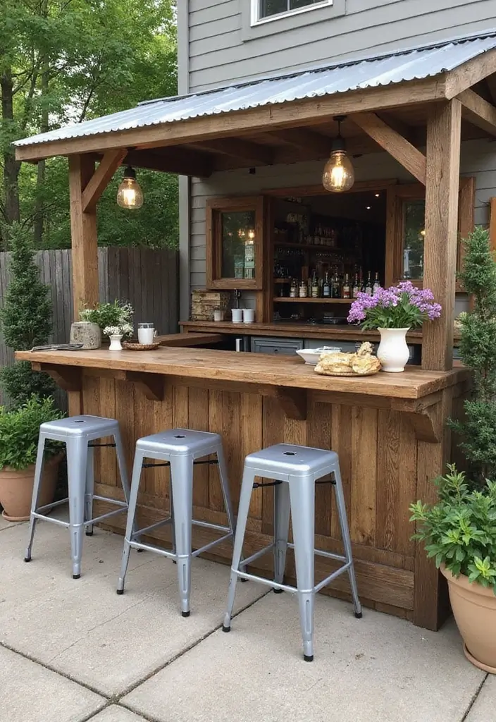 30 Patio Bar Ideas Perfect for Weekend Entertaining 18 30 Patio Bar Ideas Perfect for Weekend Entertaining 18. Farmhouse Style Bar