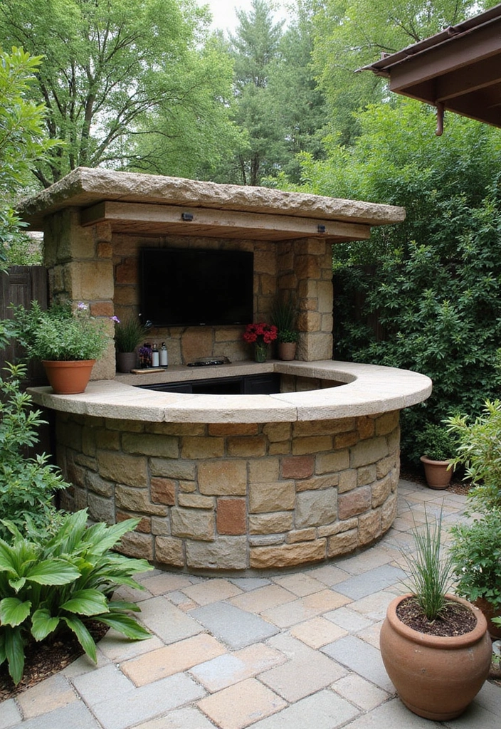30 Patio Bar Ideas Perfect for Weekend Entertaining 25 30 Patio Bar Ideas Perfect for Weekend Entertaining 25. Natural Stone Bar