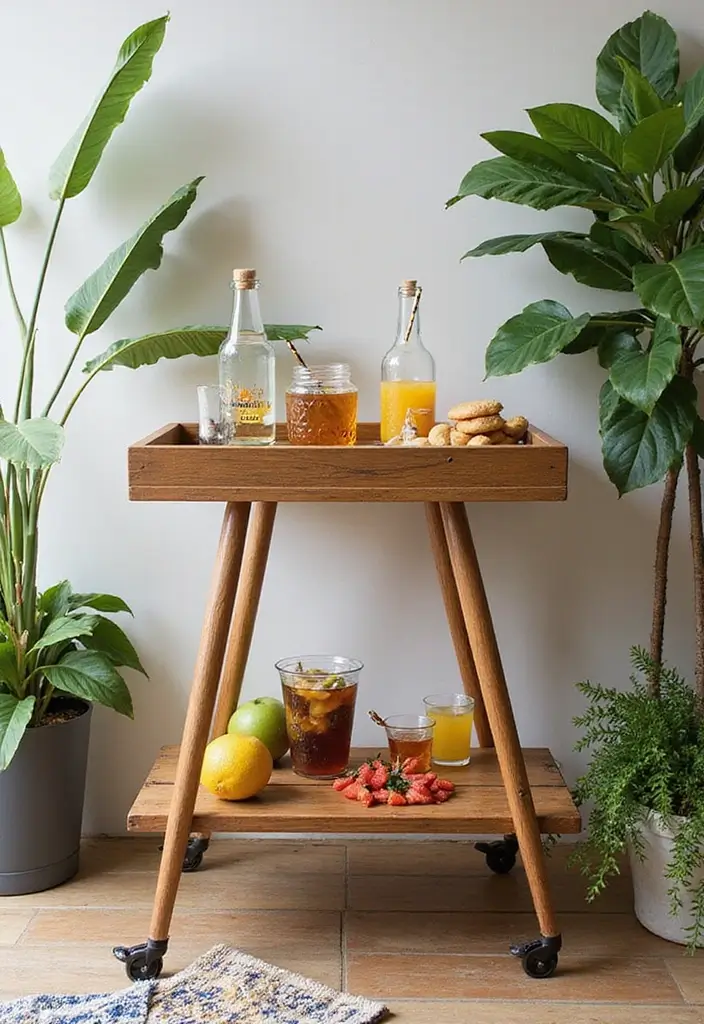 30 Patio Bar Ideas Perfect for Weekend Entertaining 6 30 Patio Bar Ideas Perfect for Weekend Entertaining 6. Foldable Bar Cart