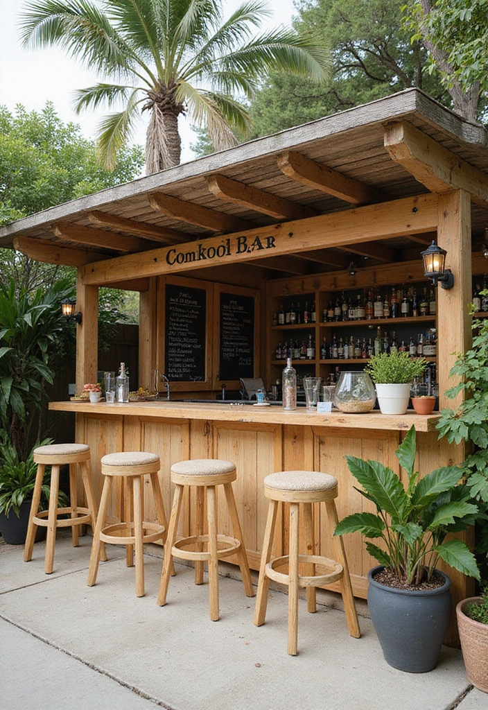 30 Patio Bar Ideas Perfect for Weekend Entertaining 9 30 Patio Bar Ideas Perfect for Weekend Entertaining 9. Coastal Style Bar