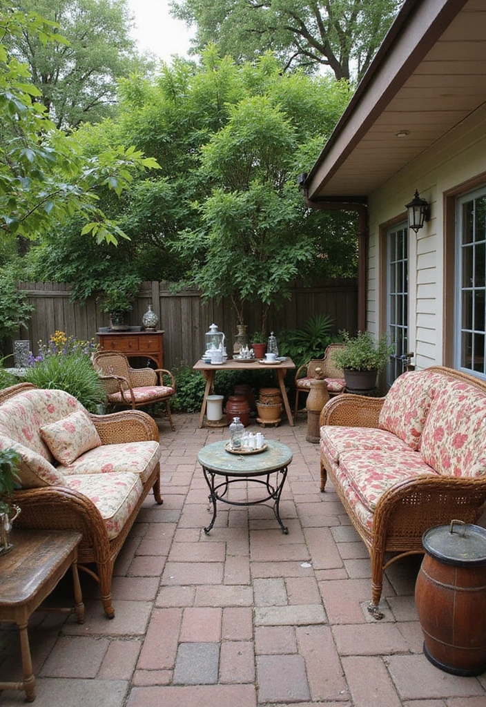 30 Patio Decorating Ideas Pinterest Users Are Loving 10. Vintage Finds