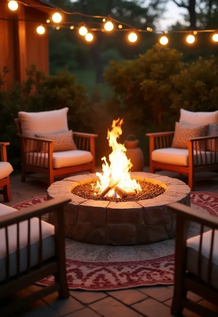 30 Patio Decorating Ideas Pinterest Users Are Loving 11. Cozy Fire Pits