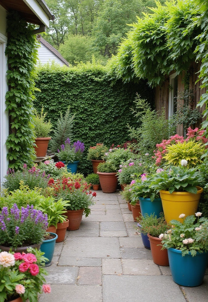 30 Patio Decorating Ideas Pinterest Users Are Loving 14. Colorful Garden Pots