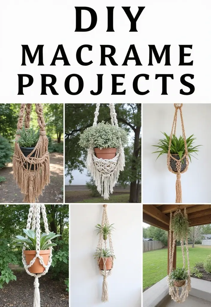 30 Patio Decorating Ideas Pinterest Users Are Loving 8. DIY Macram Projects