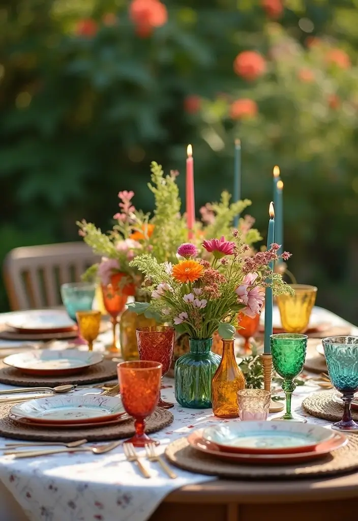 30 Patio Decorating Ideas Pinterest Users Are Loving 9. Eclectic Table Settings