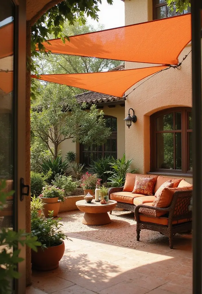 30 Patio Door Window Treatments That Look Fresh 30. Terra Cotta Shades