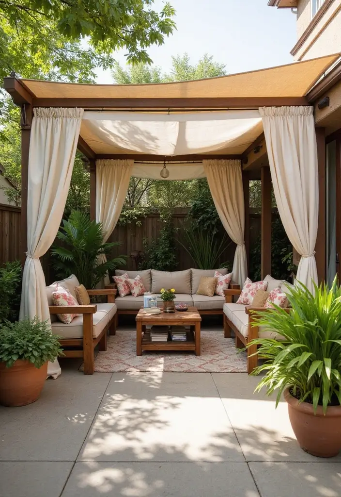 30 Patio Door Window Treatments That Look Fresh 4. Eco Friendly Canvas Drapes