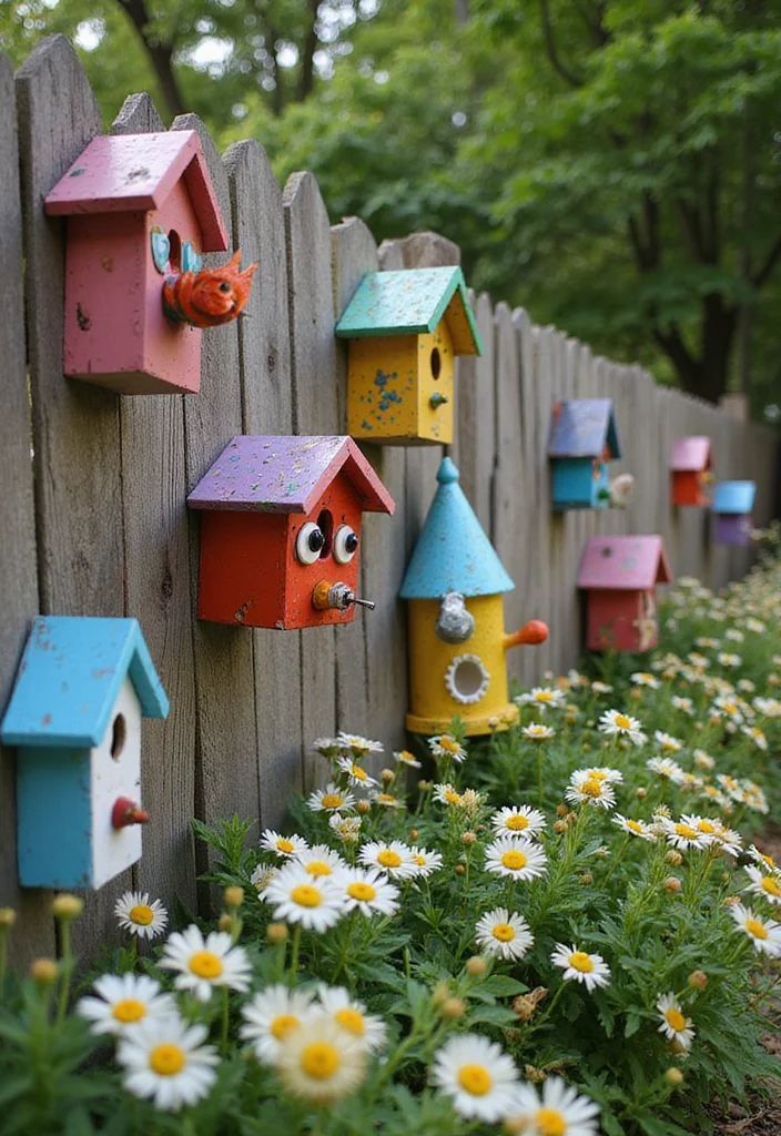 12 Backyard Fence Decor Ideas for Charming Personalized Style 1 12 Backyard Fence Decor Ideas for Charming Personalized Style 1. Whimsical Garden Art