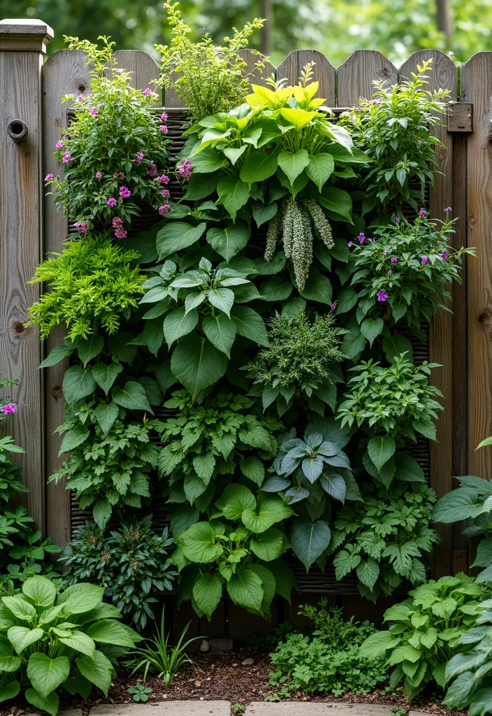 12 Backyard Fence Decor Ideas for Charming Personalized Style 34 12 Backyard Fence Decor Ideas for Charming Personalized Style 4. Natural Plant Walls